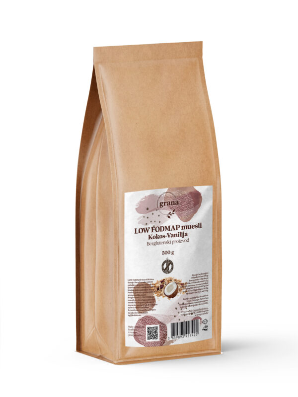 LOW FODMAP kokos musli bezglutenske  500g