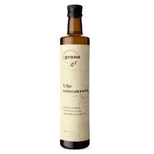 Ulje suncokreta od oljuštenih sjemenki hladno prešano 500 ml