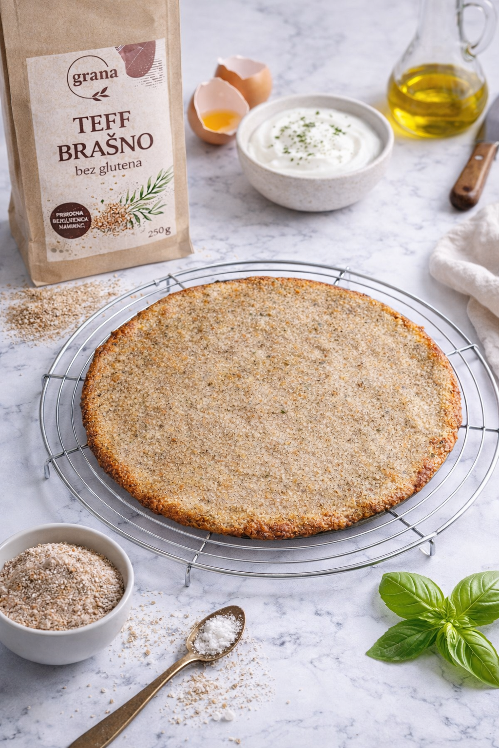 Recepti 3 Pizza teff brasno