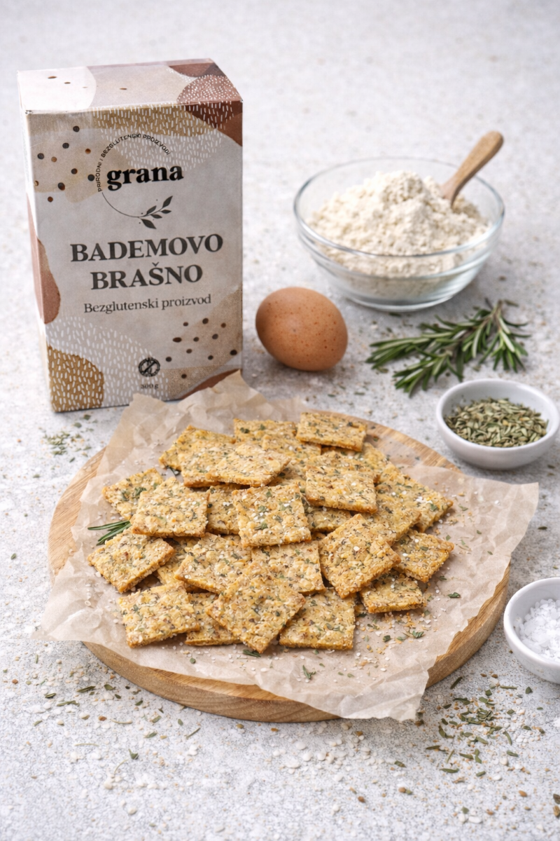 krekeri od bademovog brasna R